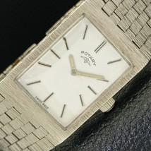 ART DECO REFURBISHED ROTARY WINDING SWISS MENS WRIST WHITE DIAL WATCH a4... - $195.99