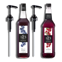WittBizz 1883 Maison Routin Syrup Bundle Cranberry, Blueberry 1.75 L Bottle with - £31.19 GBP