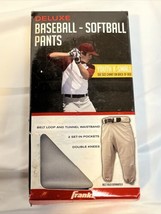 Baseball Softball Pants Size Youth X Small Gray Franklin Deluxe - $8.99