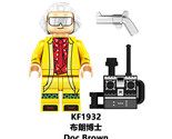 Movie Series Back to the Future Doc Brown Building Block Minifigure - £2.30 GBP