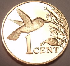 Trinidad &amp; Tobago Cent, 1975 Proof~RARE~Hummingbird~24,000 Minted~Free S... - £5.55 GBP