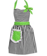 Carolyn’s Kitchen retro girlie apron Dorothy pretty women’s black white ... - $837.66 MXN