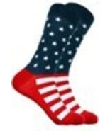 PATRIOTIC SOCKS Red White Blue Men’s Size 10-13 1 Pair/Pk, SELECT: Design - $2.99