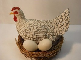 Chicken Nest with Eggs Decoration Table Setting Figure #531 - £23.32 GBP