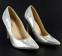 Michael Antonio Womens Heels Dress Pump Silver Size 7.5 - $16.99