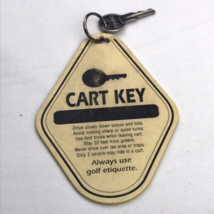 E-Z-GO Golf Cart Key Vintage With Large Fob Tag From Golf Course Rentals - £7.97 GBP