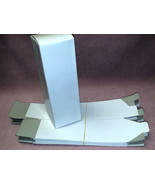 Pack/10 Light Weight White Self-Folding Kraft Boxes SZ Inches 8.5 x 2.75... - $15.00