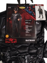 The Batman Boys 3 Piece Padded Muscle Costume Medium 8 New Halloween Cos... - £10.24 GBP