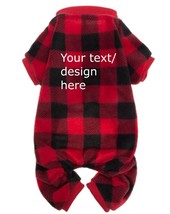 Custom embroidered dog warm onesie pajamas - £26.37 GBP