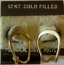 NEW Women's Fashion Jewelry | 12 Karat Gold Filled Hoop Earrings - $9.85