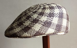 Original Panama Hat from Ecuador - Flat cap &quot;Ivy - brown&quot; - $109.00