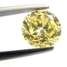 Yellow Diamond - 1.41ct Natural Loose Fancy Yellow Canary diamond GIA VS1 Round - £10,312.13 GBP