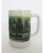 Vintage ceramic Otagiri fishing coffee cup mug Figi Graphics - £15.71 GBP