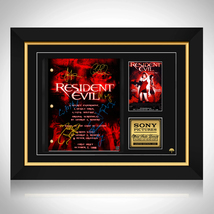 Resident Evil Script Limited Signature Edition Studio Licensed Custom Frame - £235.38 GBP