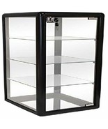 Only Hangers Elegant Black Aluminum Table Top Tempered Glass Display Sho... - €154,09 EUR