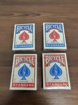 Bicycle Standard Playing Cards 2009 2 Red 2 Blue New Sealed Lot Of 4 - $15.99