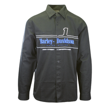 Harley-Davidson Men&#39;s Shirt Black #1 Racing Logo Long Sleeve (S67) - $44.02