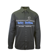 Harley-Davidson Men&#39;s Shirt Black #1 Racing Logo Long Sleeve (S67) - £34.82 GBP
