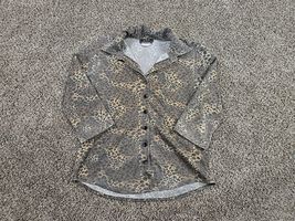Eye Candy Vtg Y2K Leopard Print Blouse Top Womans Sz Medium Bratzcore Gr... - $27.72