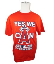 Vintage Angels Baseball MLB Shirt Medium - Yes We Can ALCS Postseason Tee 2009 - £7.86 GBP