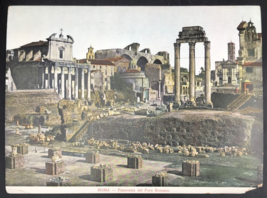 Rome Italy Roman Forum Panoramic Large Lithograph Photo Card 9.25&quot; x 7&quot; - $9.49