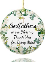 Gifts for Godfather Ornament 2024 Godfather Collectible Holiday Christma... - $37.30