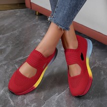 Als fashion platform slippers outdoor casual flip flops wedge slippers women flats mesh thumb200