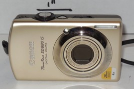Canon PowerShot ELPH SD880 IS 10.0MP Digital Camera - Gold battery and S... - $195.05
