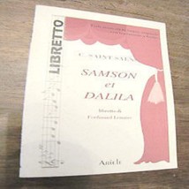 Libretto d&#39;opera Sansone e Dalila Samson et Saint-Saens - £21.36 GBP