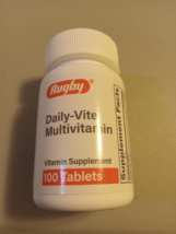 Rugby Daily Vite Multi-Vitamin Supplement 100ct Tablets - Exp Date 03/27 - $7.91