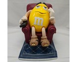 Vintage 9&quot; x 7&quot; M&amp;Ms World Yellow Lazy Boy Recliner Candy Dispenser - £12.78 GBP