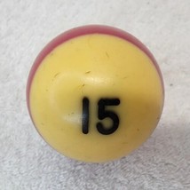 VTG Replacement Billiard Pool Ball 2 1/4&quot; Diameter Number 15 STRIPE MAROON - £5.44 GBP