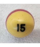 VTG Replacement Billiard Pool Ball 2 1/4&quot; Diameter Number 15 STRIPE MAROON - £5.43 GBP