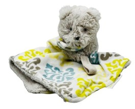 Blankets Beyond Bear Lovey Pacifier Holder Security Blanket Fleur de Lis... - $14.01