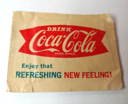 1950s COCA COLA Towelette Wet Wipe Advertising - £12.62 GBP