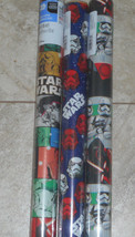 Usa Star Wars Movie Christmas Wrapping Paper Storm Troopers 20 Sq Ft Folded - $4.00+