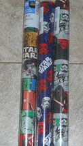 Usa Star Wars Movie Christmas Wrapping Paper Storm Troopers 20 Sq Ft Folded - £3.16 GBP+