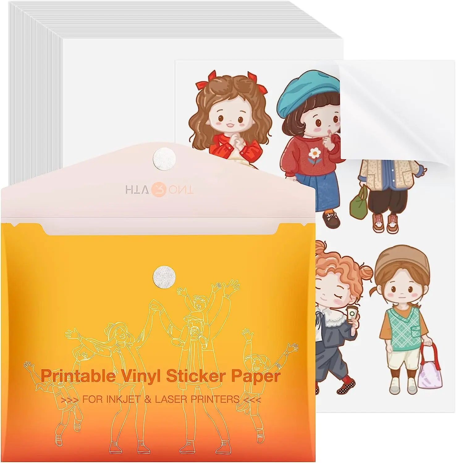HTVRONT printable vinyl sticker paper 100 sheets - $26.76