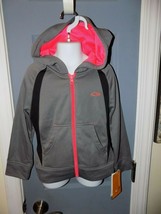 Champion Gray & Pink Duo Dry Max Jacket Size 4/5 Youth NEW - $13.87