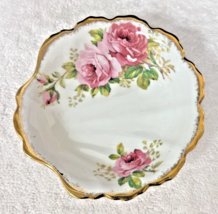 ROYAL ALBERT Bone China American Beauty Seashell Shaped Candy Serving Bo... - $26.24