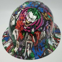 New Full Brim Hard Hat Custom Hydro Dipped Ha Ha Ha The Joker. Free Shipping! - £52.11 GBP