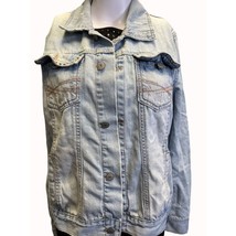 Aeropostale Women&#39;s Jean Denim Distressed Jacket Size XL SKU 5342 - $15.42