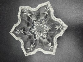 Marquis by Waterford Crystal Winterfest Snowflake Candy Dish Bowl Trinket - $11.83
