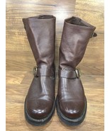 Frye Women&#39;s 3476509 Size 8.5 B Brown Veronica Short Motorcycle Boots - $1,780.96 MXN