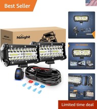 Powerful 6.5&#39;&#39; LED Driving Lights with 120W Spot &amp; Flood Combo Beam, Wat... - $64.99