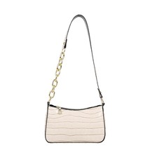 Fashion Alligator Pattern Handbag Women Fashion Patent Leather Baguette Shape Ba - £21.88 GBP