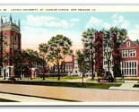 Loyola University St Charles Ave New Orleans Louisiana LA UNP WB Postcar... - $4.90