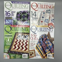 McCall&#39;s Quilting Magazine 2017 Lot Of 4 Issues With Pattern Sheets - £11.99 GBP