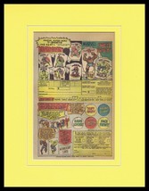 1966 Marvel Comics T Shirts Spiderman Hulk Framed 11x14 Vintage Advertisement - £39.68 GBP
