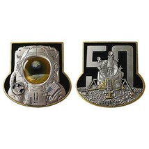 Navy 2&quot; Apollo 11 50TH Anniversary Moon Landing 2&quot; Challenge Coin - £31.85 GBP